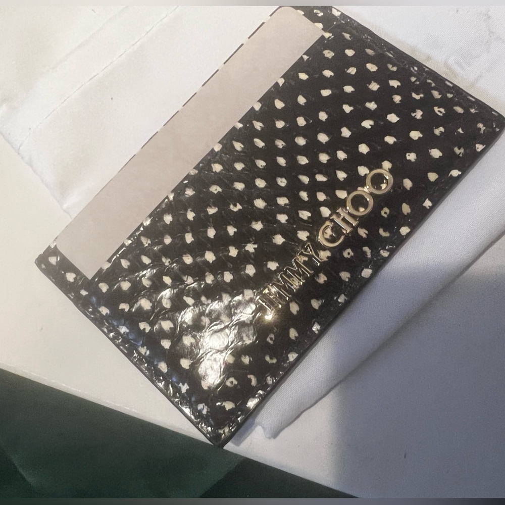 Never worn Jimmy Choo Leather Card Holder